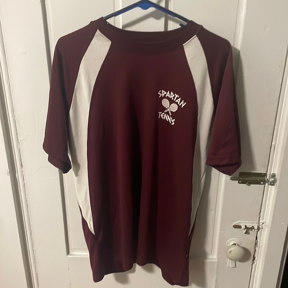 Maroon Polyester T-Shirt